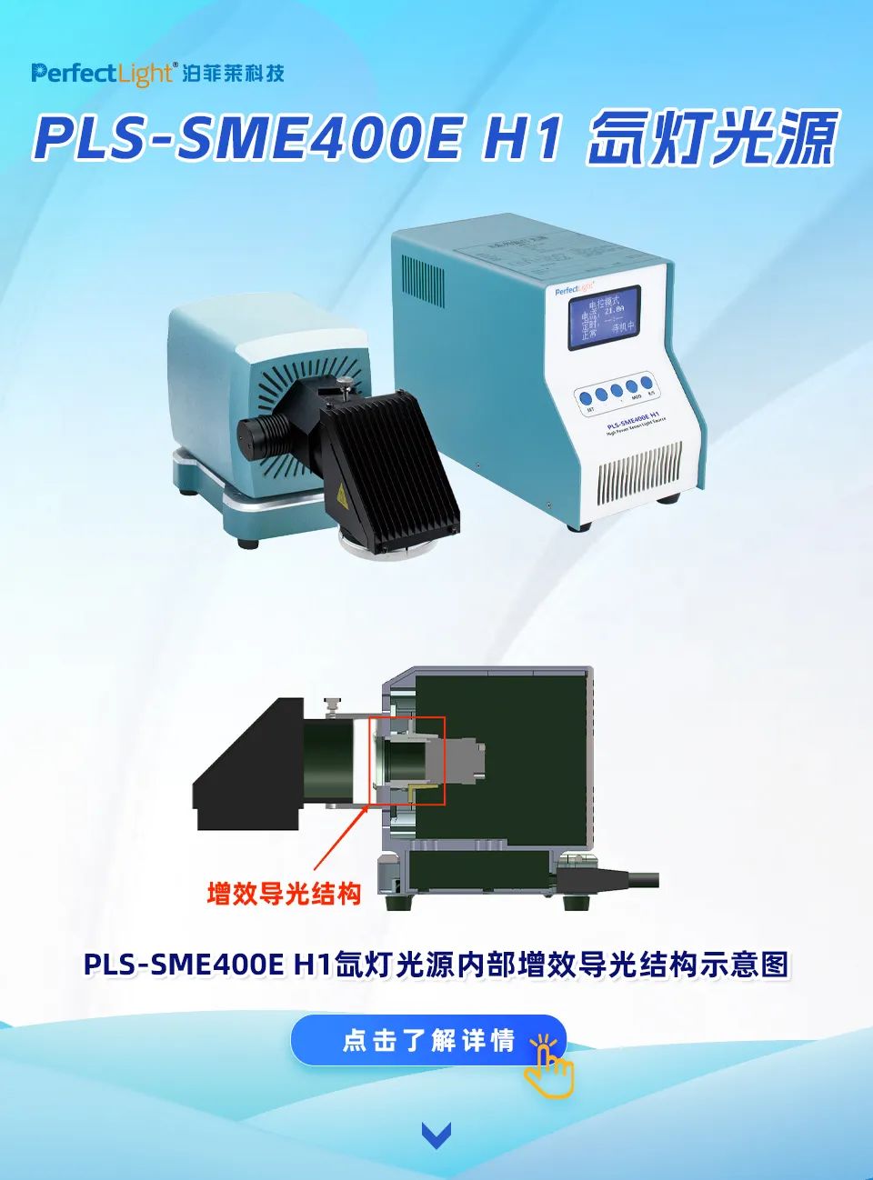 pls-sme400e h1氙灯光源